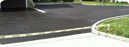 After JCore Driveway Sealcoating sealed the driveway